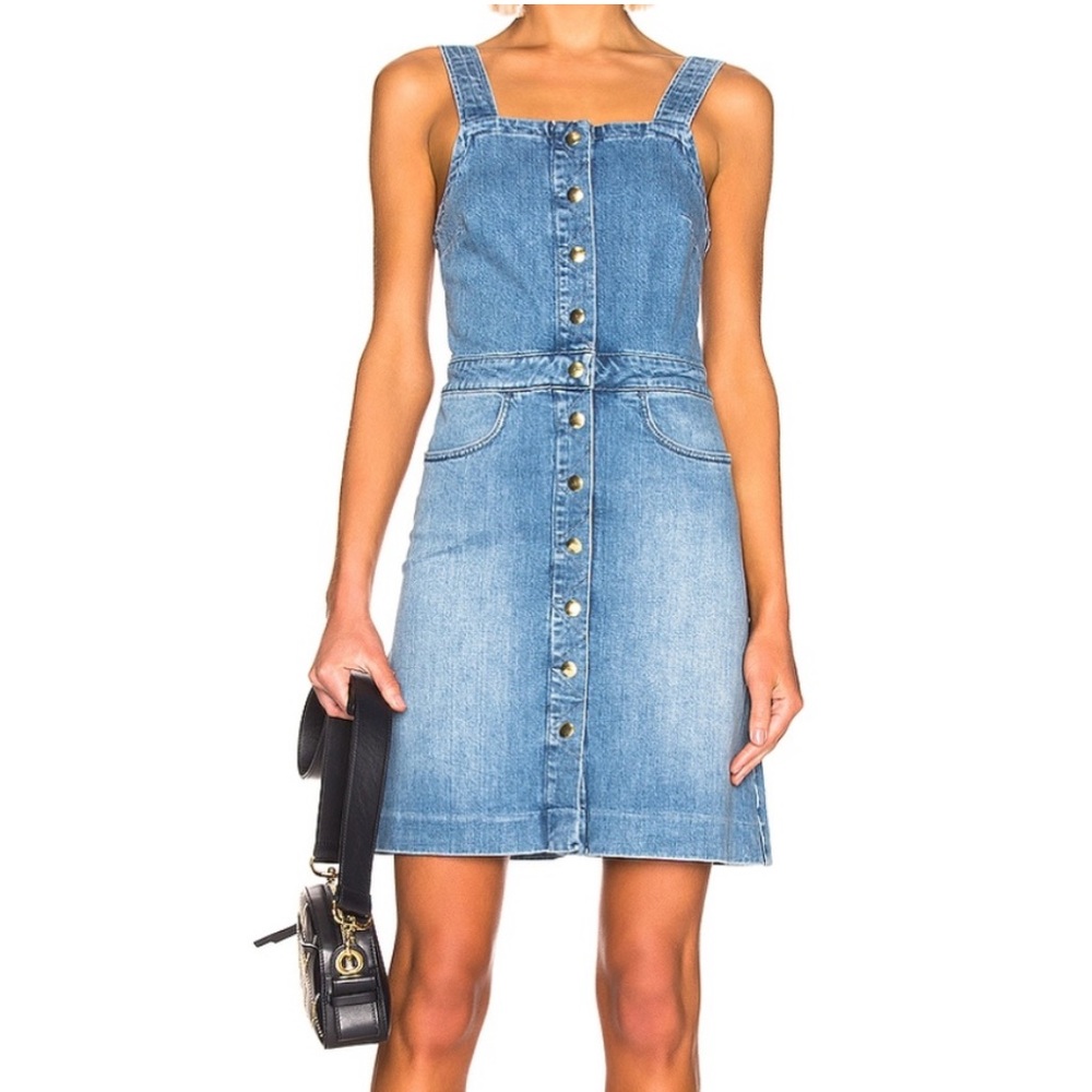 FRAME Islet Denim Button Dress